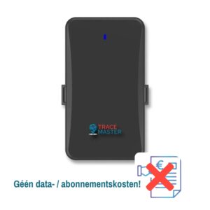 Afbeelding van een GPS Tracker / volgsysteem zonder abonnement. Voor deze GPS tracker is geen SIM-kaart nodig en zijn er dus geen aanvullende of extra datakosten! Gewoon Plug & Play. De Tracemaster 100 PRO.
