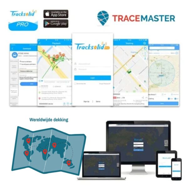 GPS Tracker zonder abonnementskosten - Tracemaster 100 PRO