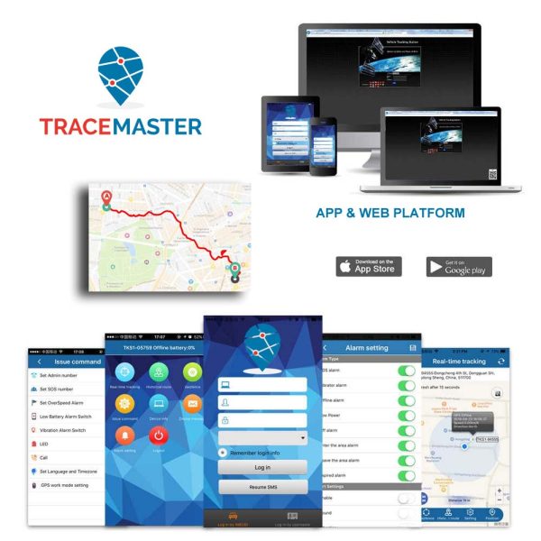 Tracemaster App Web-Plattform